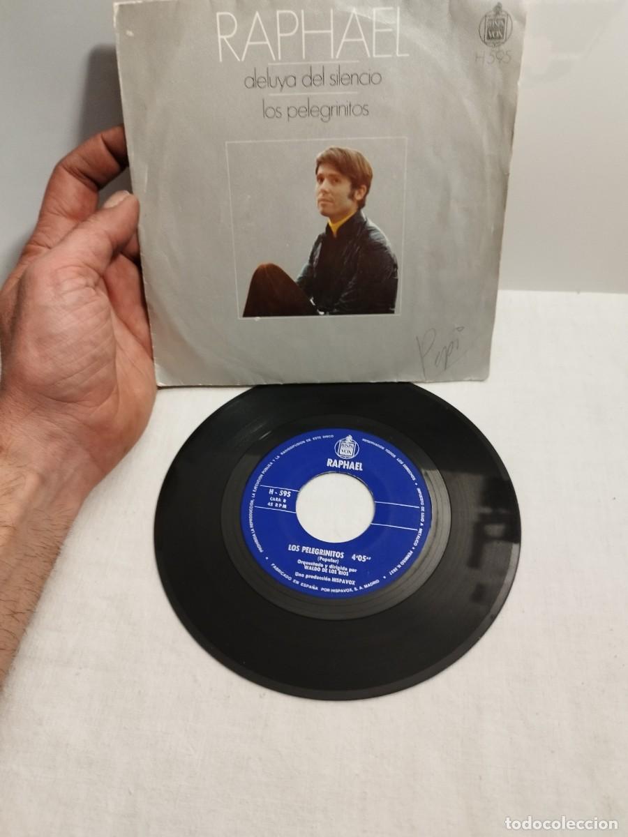 Discos de vinilo: Raphael, aleluya del silencio, los pelegrinitos. Single 7&rdquo;. - Foto 1