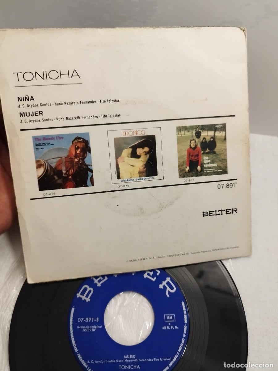 Discos de vinilo: Toni ha, ni&ntilde;a, mujer. Single 7&rdquo;. - Foto 3