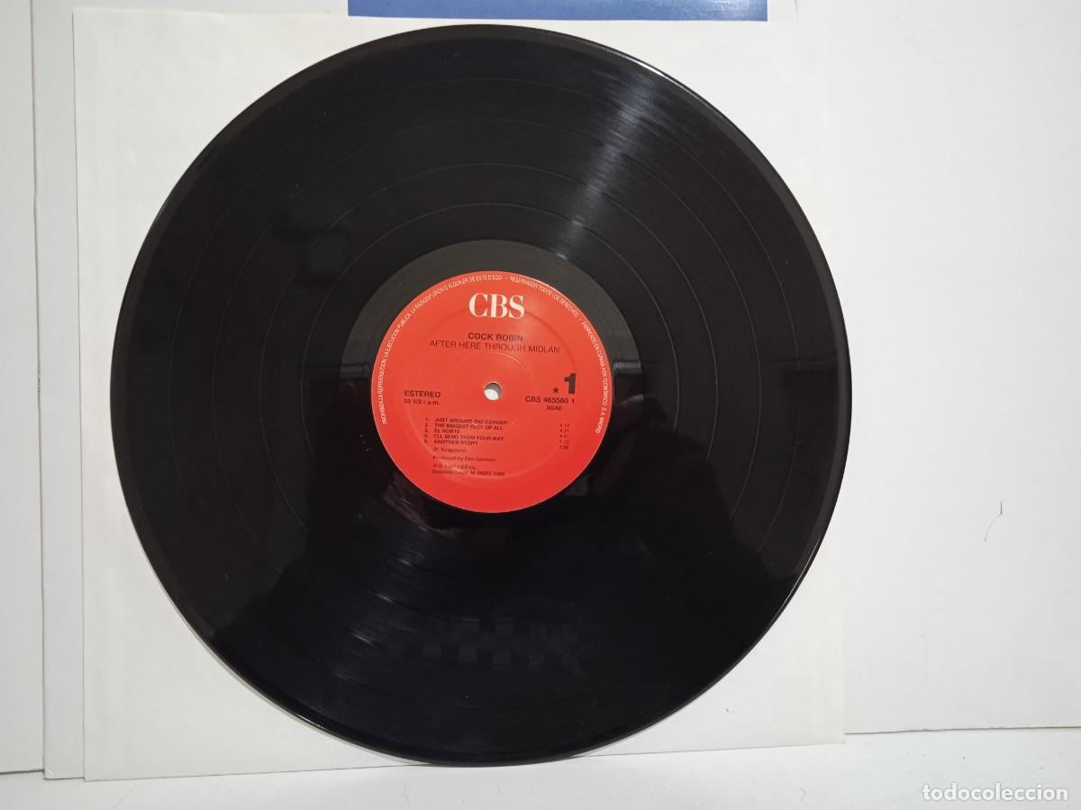 Discos de vinilo: Cock Robin - After Here Through Midland - LP - 1989 - Foto 3
