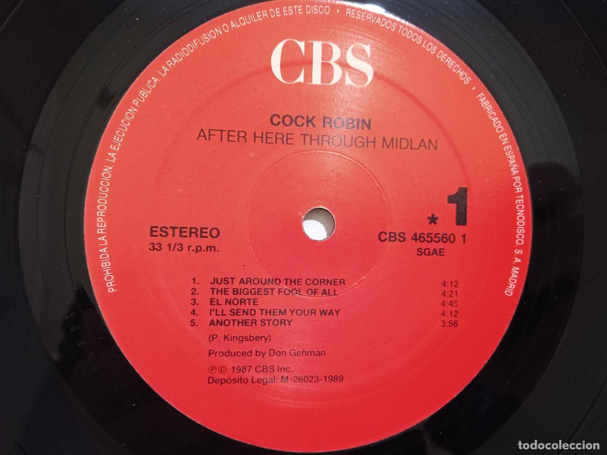Discos de vinilo: Cock Robin - After Here Through Midland - LP - 1989 - Foto 4