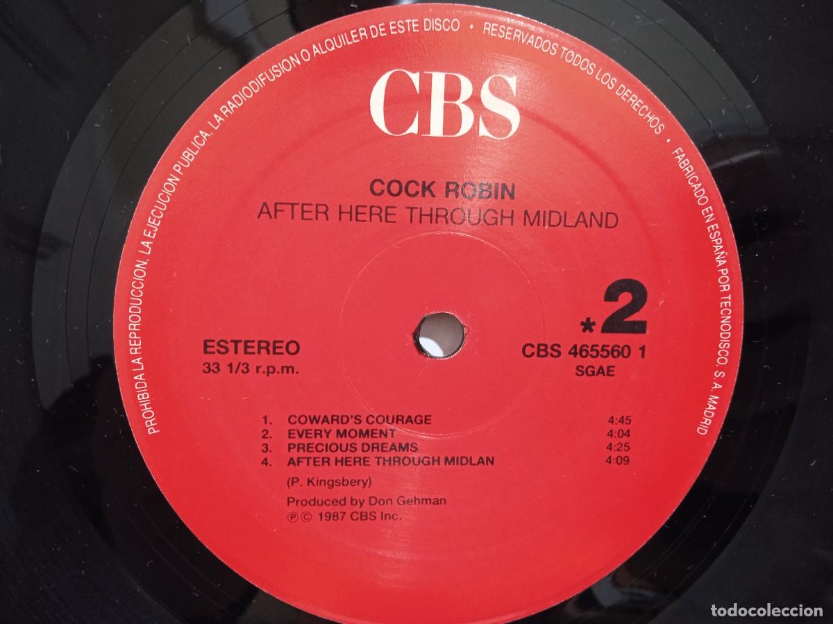 Discos de vinilo: Cock Robin - After Here Through Midland - LP - 1989 - Foto 6