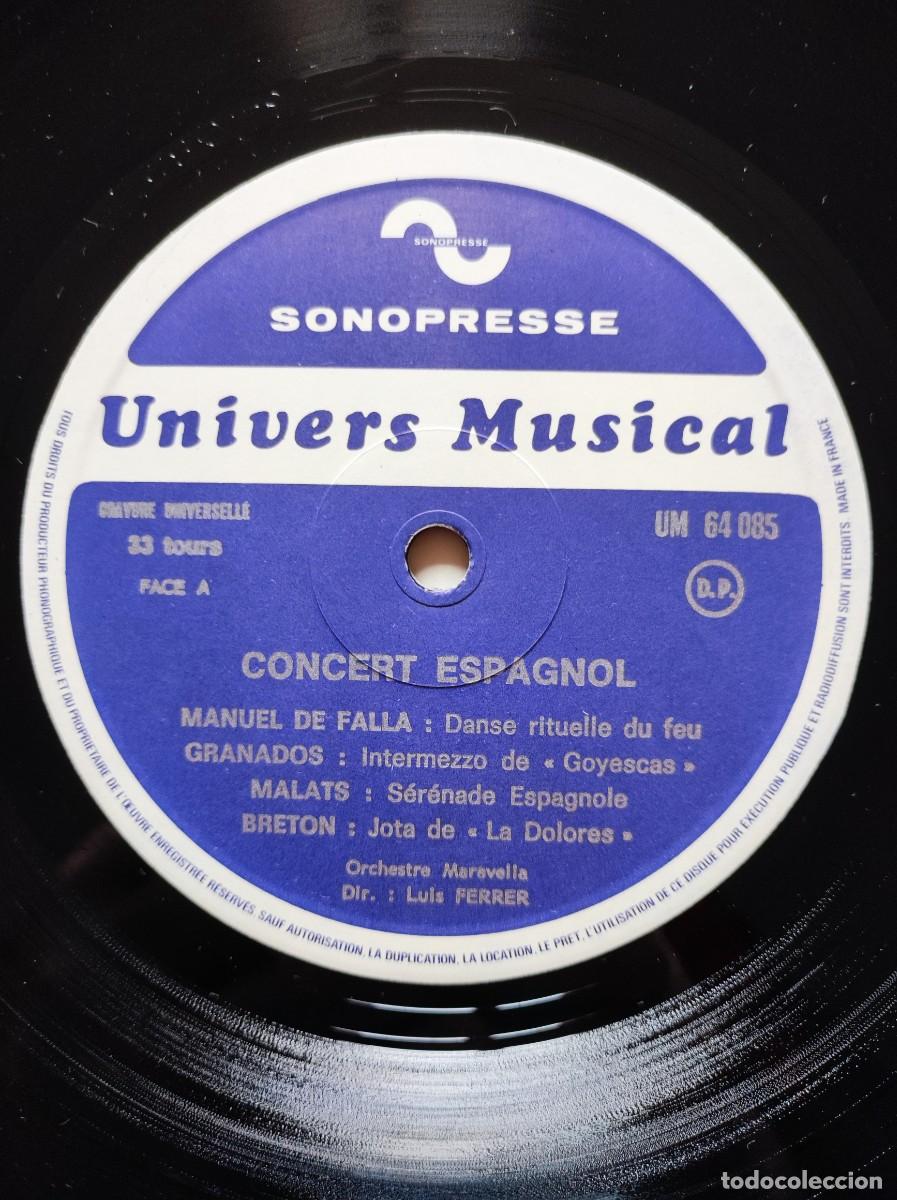 Discos de vinilo: Concert Espagnol Lp - granados - falla... - Foto 4
