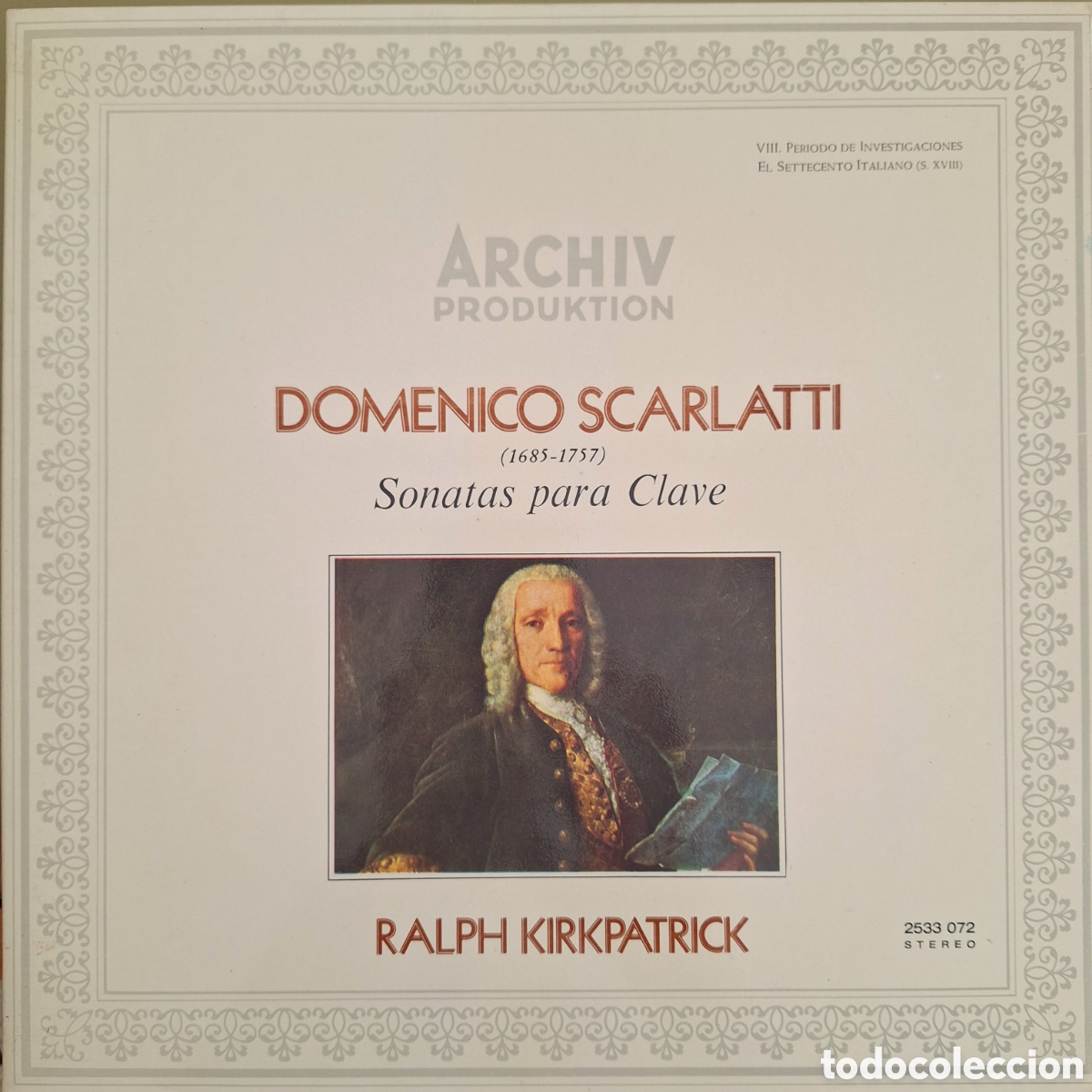 Discos de vinilo: Sonatas para Clave. Scarlatti. Ralph Kirkpatrick - Foto 1