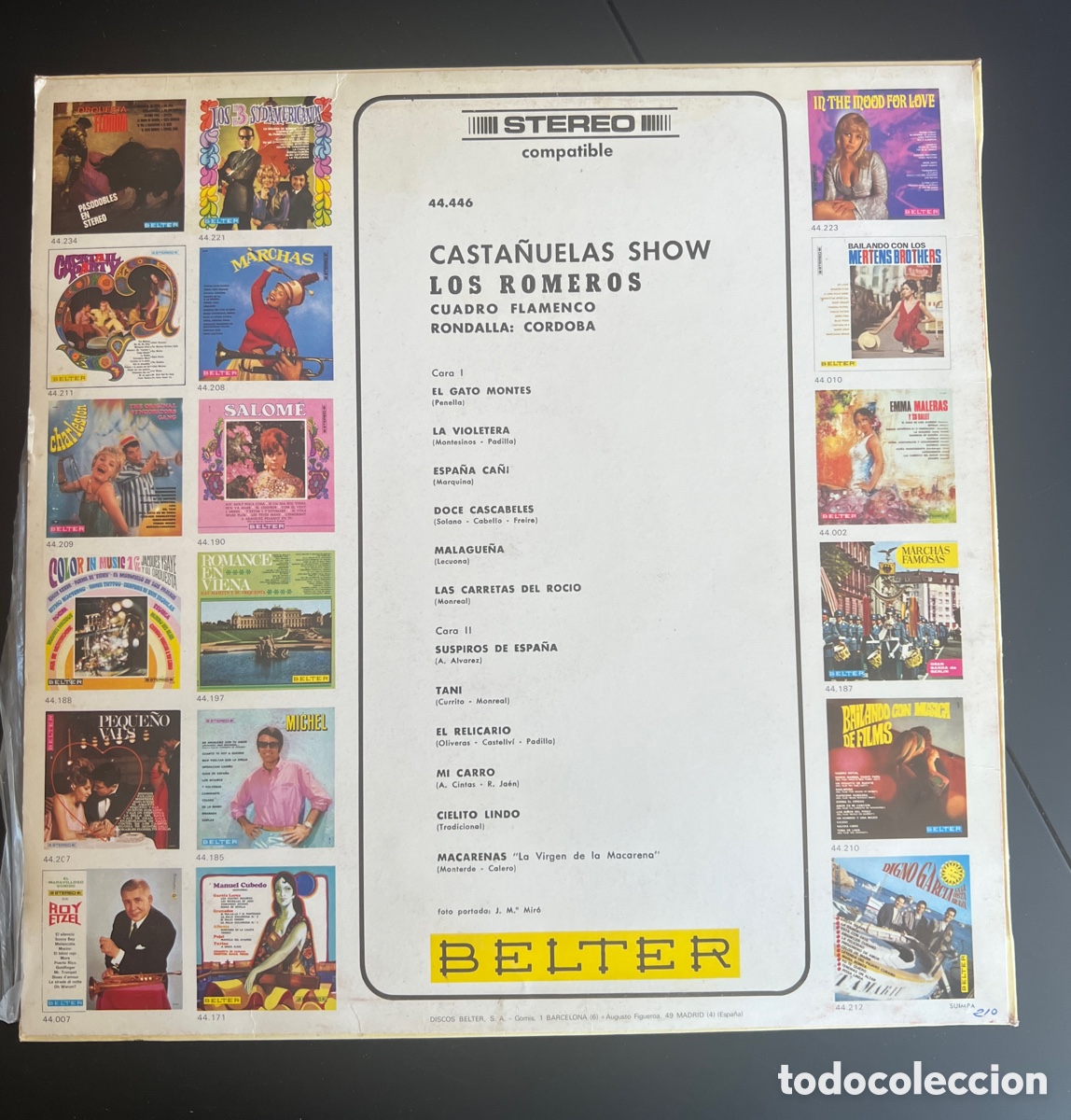 Discos de vinilo: Vibilo Los Romeros* &ndash; Casta&ntilde;uelas Show - Foto 2