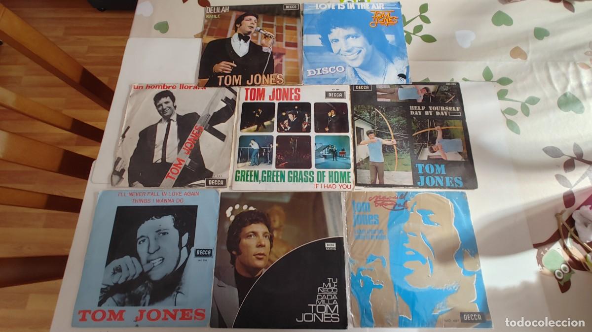 Discos de vinilo: TOM JONES-LOTE DE 8 SINGLES - Foto 1