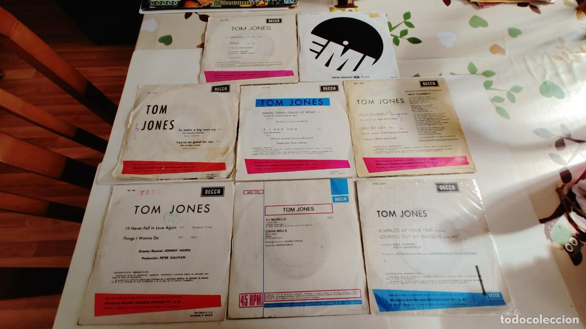 Discos de vinilo: TOM JONES-LOTE DE 8 SINGLES - Foto 2