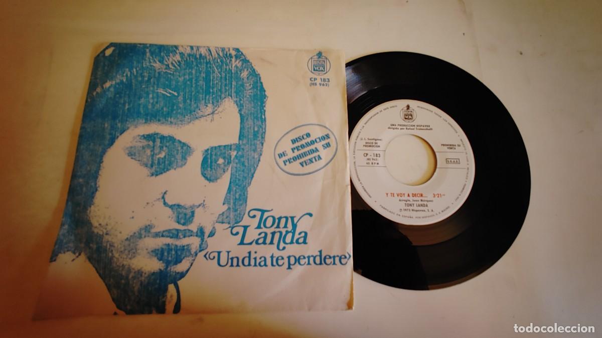 Discos de vinilo: TONY LANDA-SINGLE UN DIA TE PERDERE - Foto 1