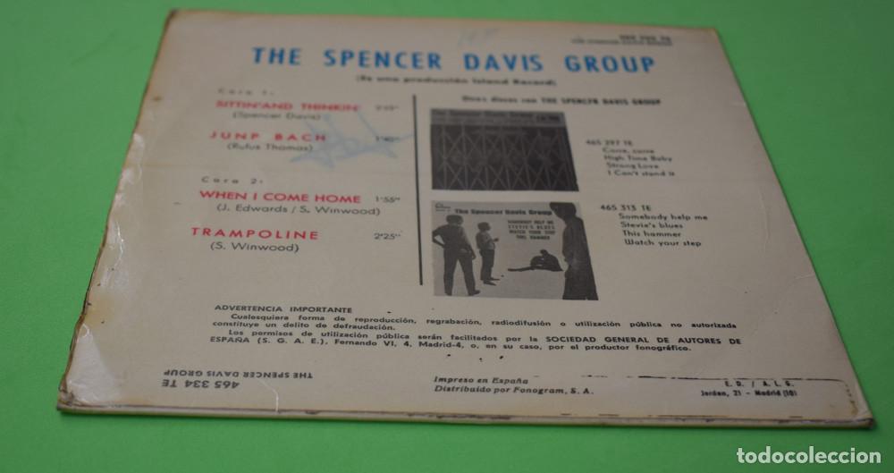 Discos de vinilo: THE SPENCER DAVIS GROUP - SITTIN AND THINKING - EP DE 1966 - Foto 3