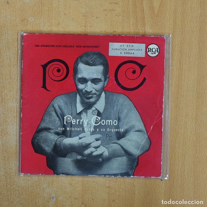 Discos de vinilo: PERRY COMO - PERRU COMO CON MITCHELL AYRES Y SU ORQUESTA - EP - Foto 1