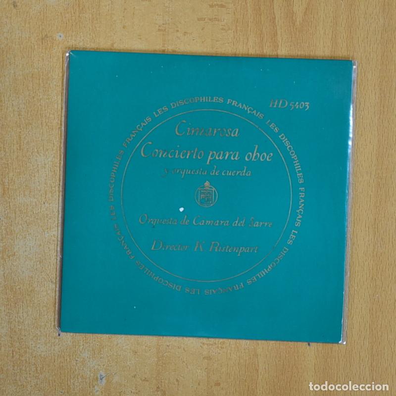 Discos de vinilo: CIMAROSA - CONCIERTO PARA OBOE - EP - Foto 1