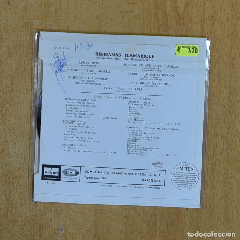 Discos de vinilo: HERMANAS FLAMARIQUE - NAVARRA - E - Foto 2