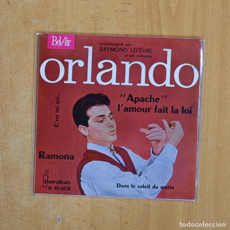 Discos de vinilo: ORLANDO - APACHE + 3 - EP - Foto 1
