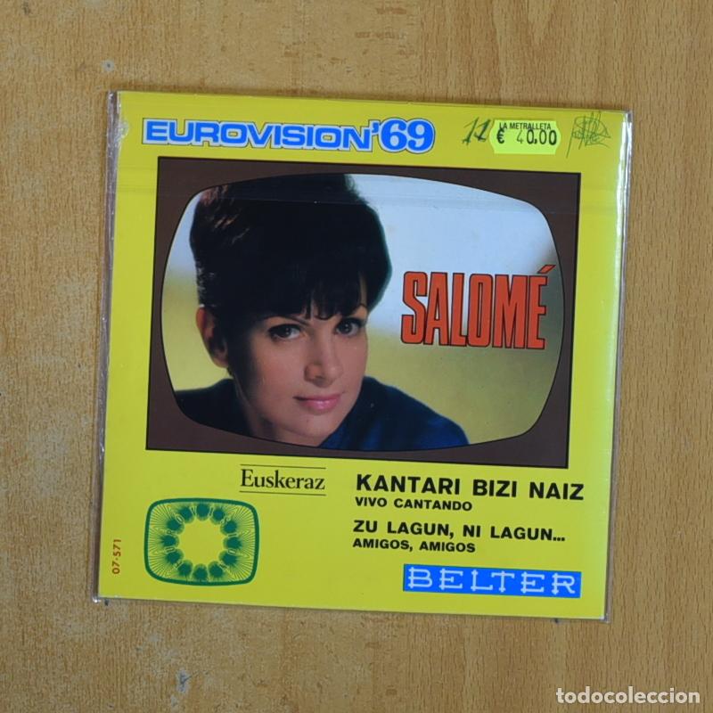 Discos de vinilo: SALOME - EUROVISION 69 - SINGLE - Foto 2