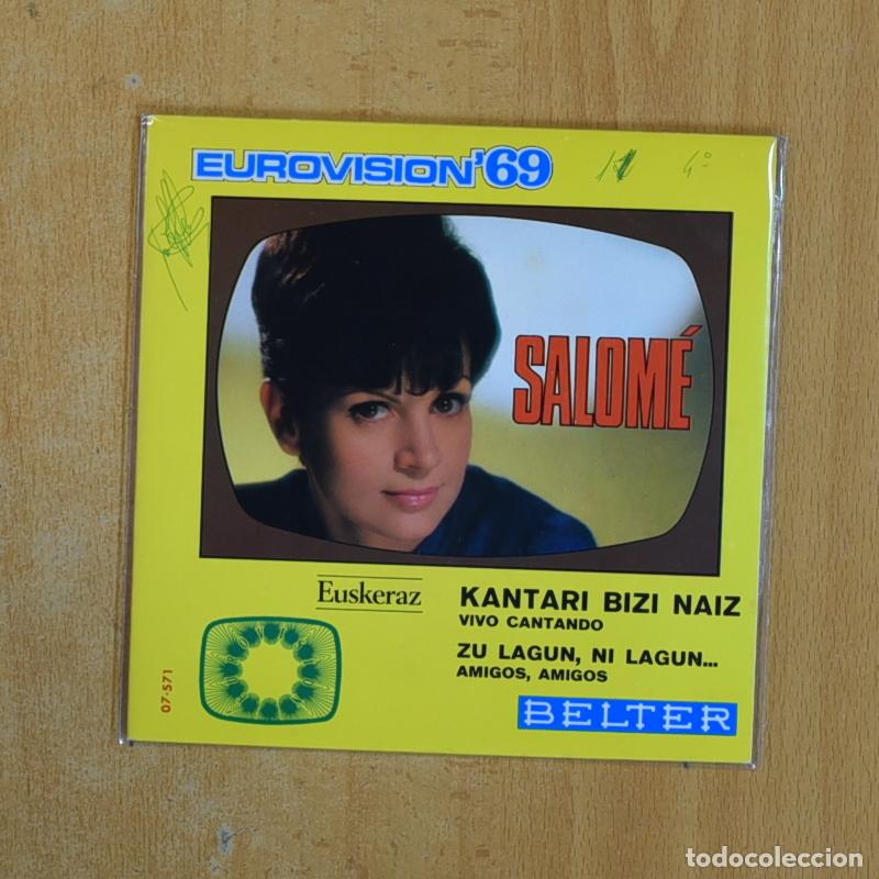Discos de vinilo: SALOME - EUROVISION 69 - SINGLE - Foto 1