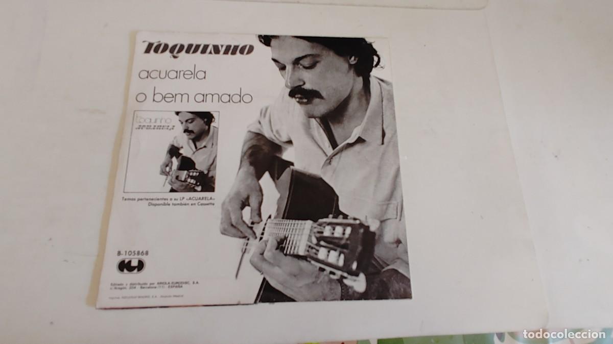 Discos de vinilo: TOQUINHO-SINGLE ACUARELA-NUEVO - Foto 2