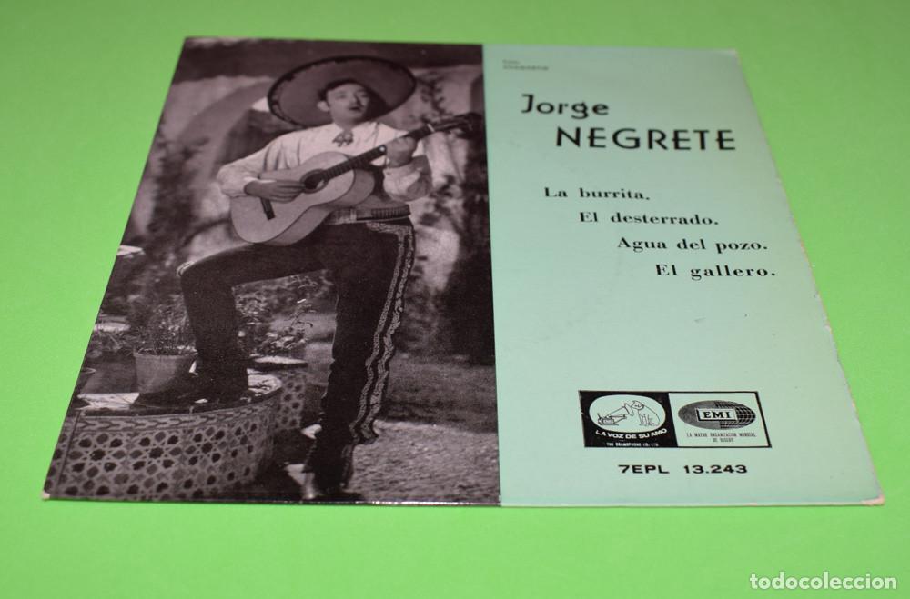 Discos de vinilo: JORGE NEGRETE - LA BURRITA - EP DE 1959 EXCELENTE ESTADO - Foto 1
