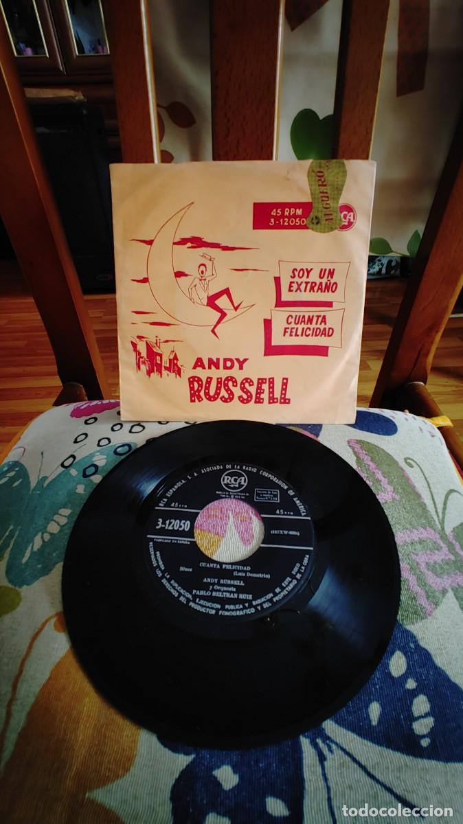 Discos de vinilo: ANDY RUSSELL-SINGLE SOY UN EXTRA&Ntilde;O - Foto 1