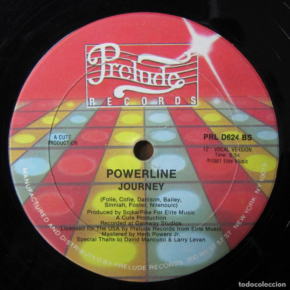 Discos de vinilo: POWERLINE - DOUBLE JOURNEY / JOURNEY - 1981 - - Foto 3