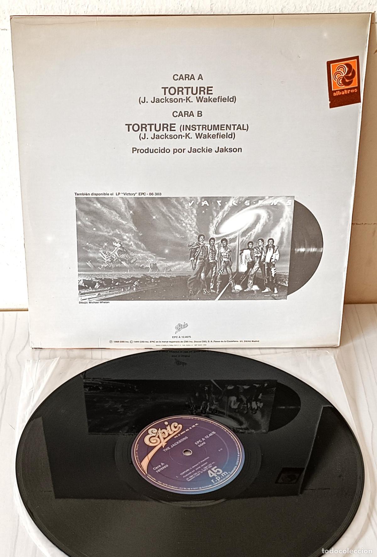 Discos de vinilo: THE JACKSONS - TORTURE MAXI EPIC - 1984 - Foto 2