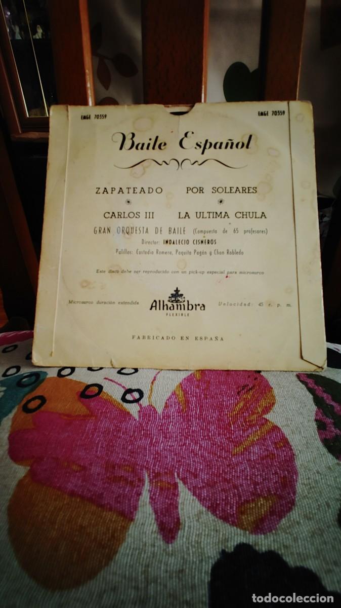 Discos de vinilo: BAILE ESPA&Ntilde;OL-EP ZAPATEADO +3 - Foto 2