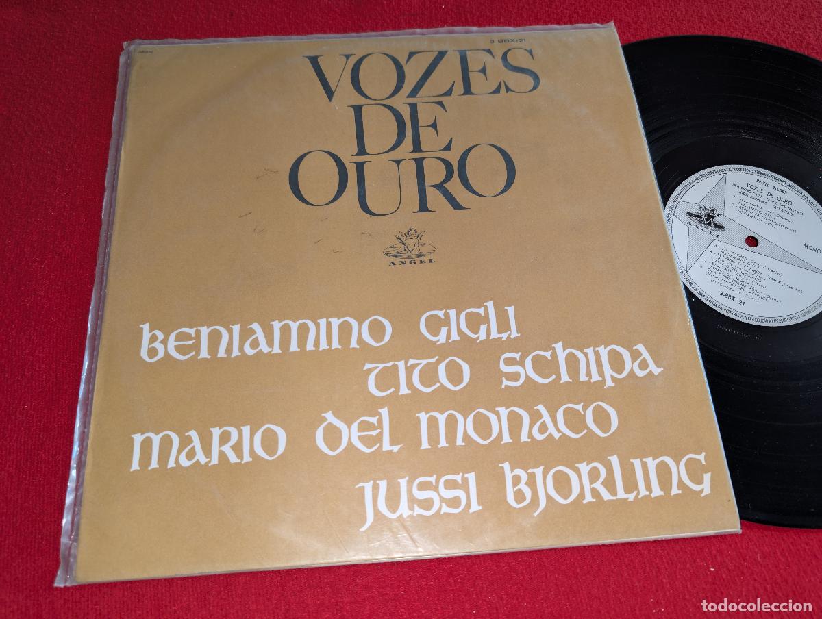 Disques de vinyle: VOZES OURO LP 1964 Angel BRAZIL GIGLI+MONACO+BJORLING+SCHIPA
