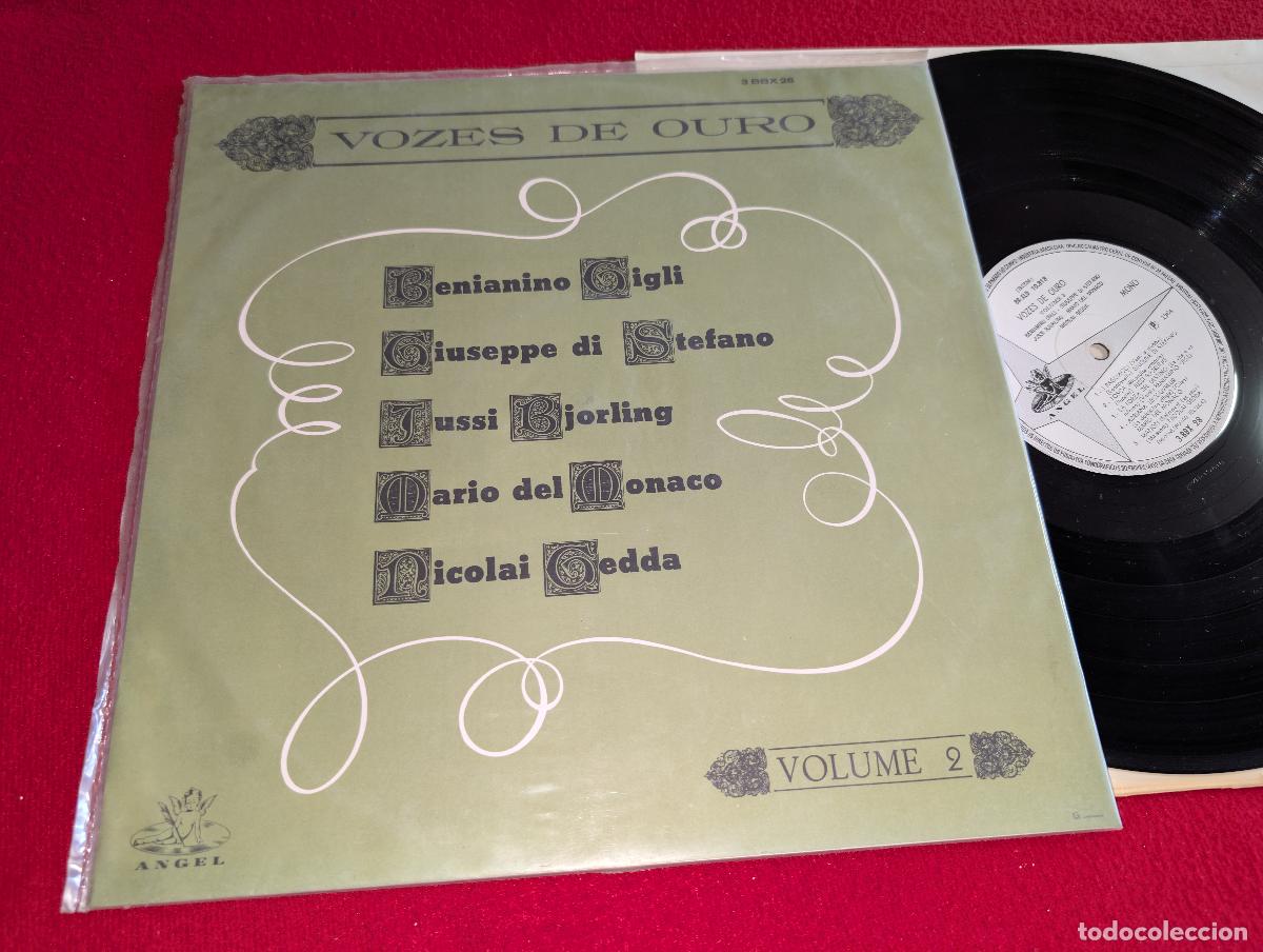 Disques de vinyle: VOZES OURO VOL.2 II LP 1964 Angel BRAZIL GIGLI+MONACO+BJORLING+STEFANO+GEDDA