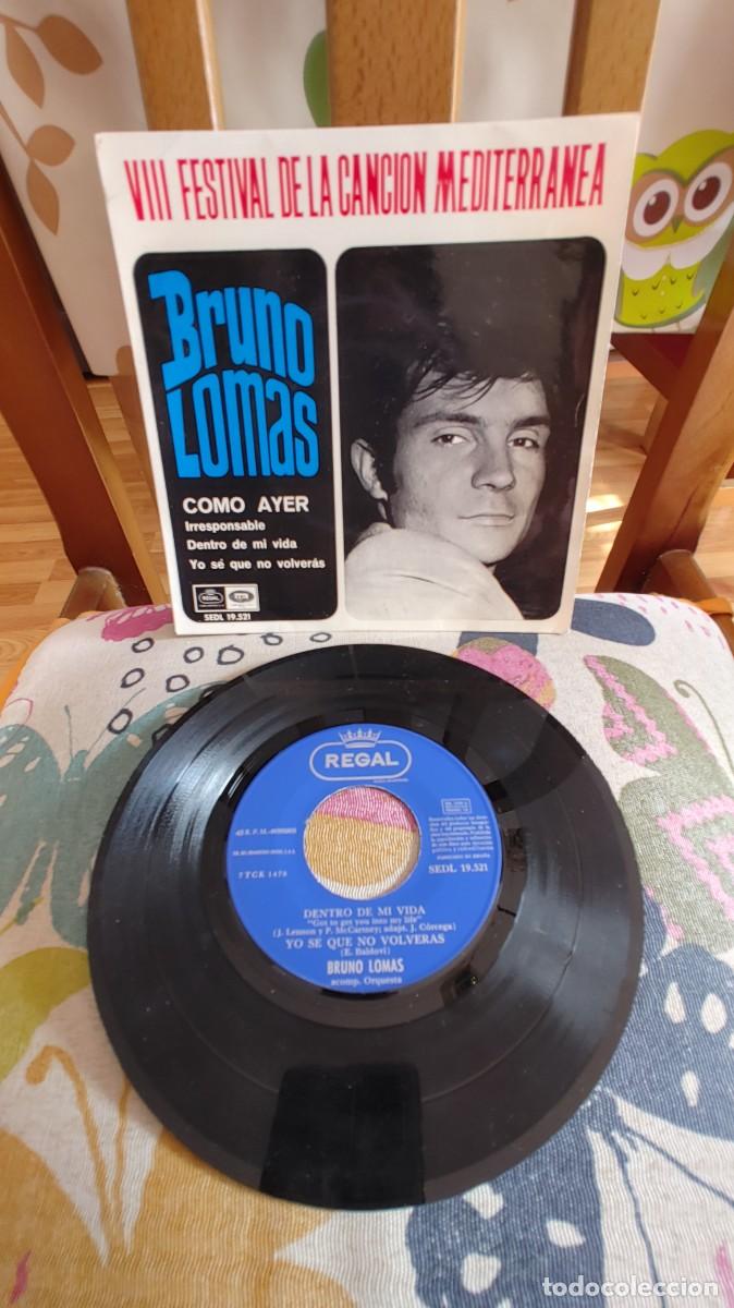 Discos de vinilo: BRUNO LOMAS-EP COMO AYER +3 - Foto 1