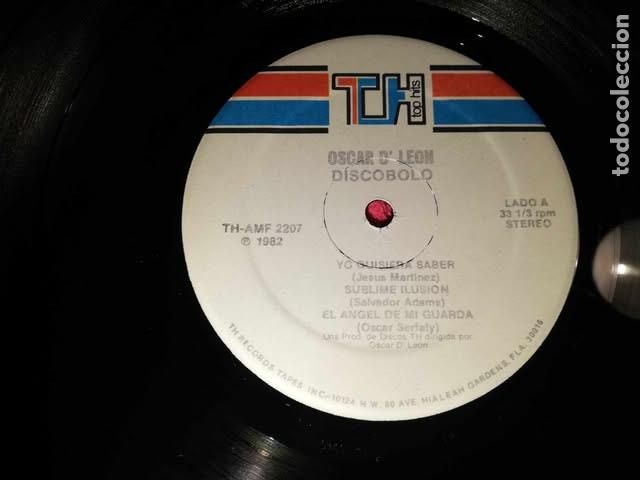 Discos de vinilo: El Disc&oacute;bolo Oscar DLeon 1982 US LP - Foto 3