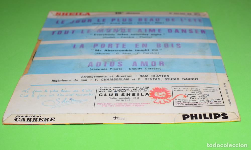 Discos de vinilo: SHEILA - ADIOS AMOR - EP FRANCES - Foto 3