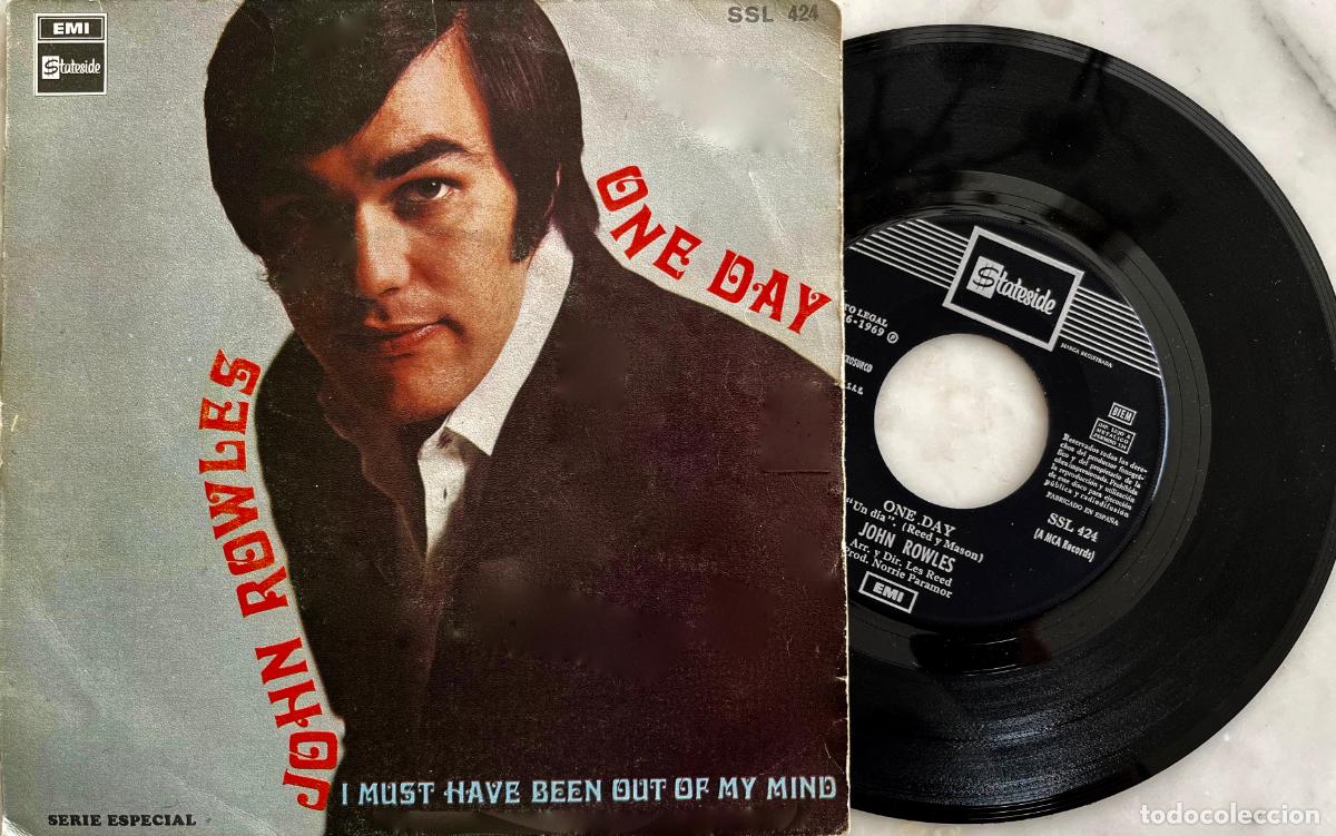 Discos de vinilo: JOHN ROWLES. ONE DAY. SINGLE ORIGINAL ESPA&Ntilde;A 1969 - Foto 1