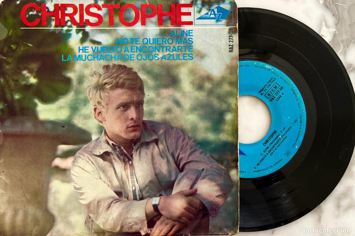 Discos de vinilo: CHRISTOPHE. ALINE + 3 TEMAS. EP ORIGINAL 1965 - Foto 1
