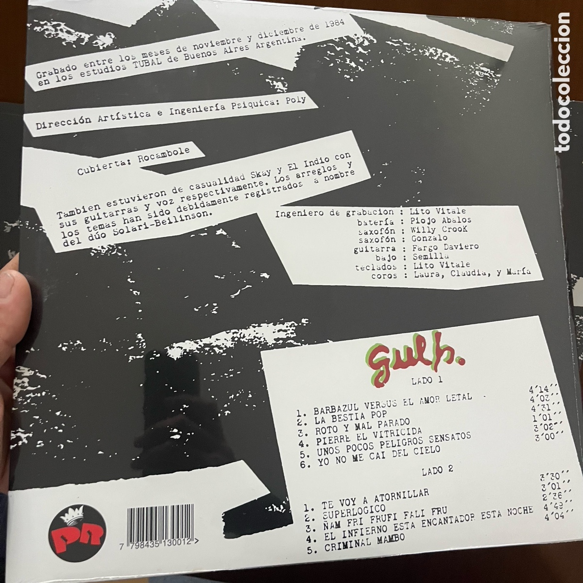 Discos de vinilo: Patricio rey y sus redonditos de ricota / Gulp - Foto 2