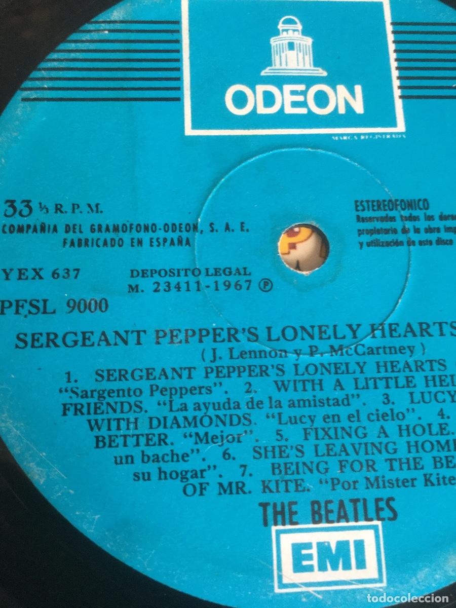 Discos de vinilo: BEATLES -SARGENT PEPPERS 1967 - Foto 7