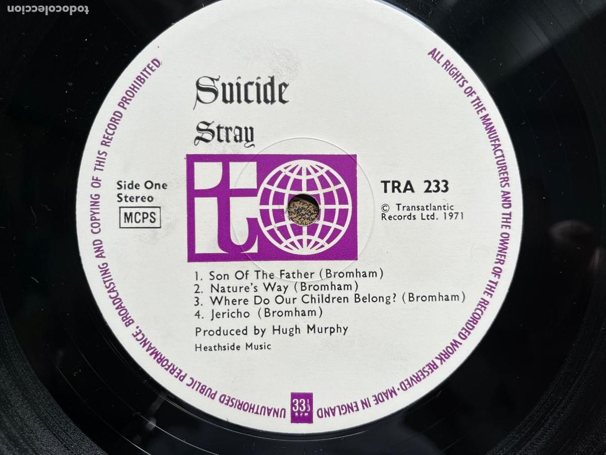 Discos de vinilo: STRAY. Suicide. (vinilo lp 1971) - Foto 3