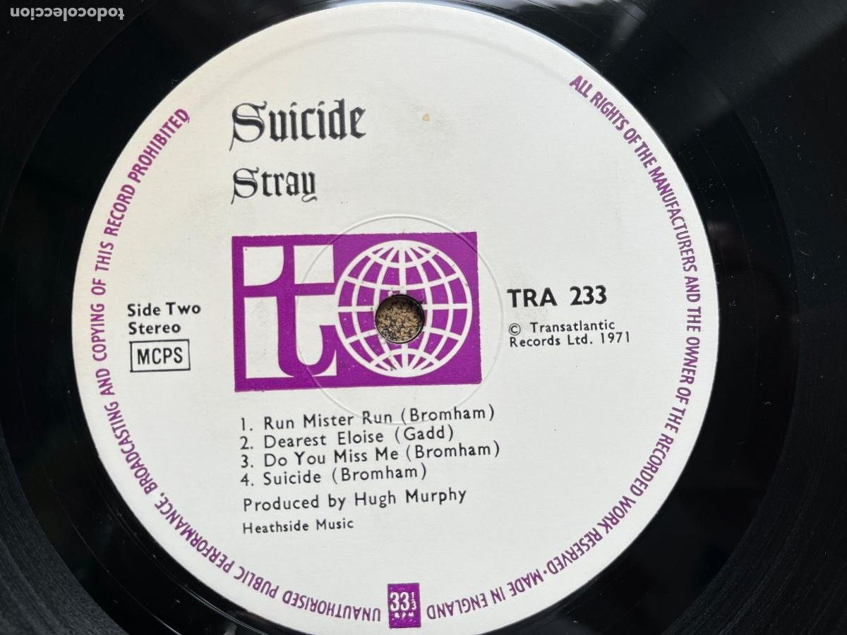 Discos de vinilo: STRAY. Suicide. (vinilo lp 1971) - Foto 4