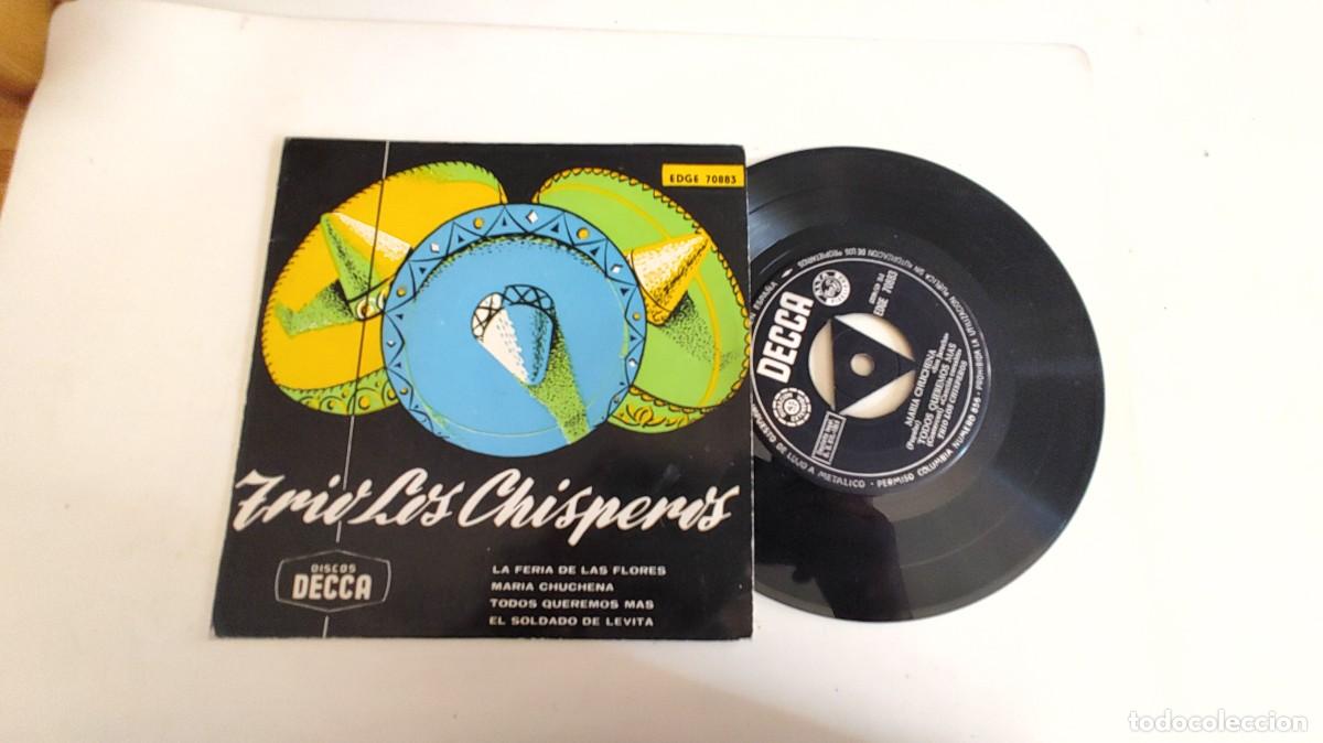 Discos de vinilo: TRIO LOS CHISPEROS-EP LA FERIA DE LAS FLORES +3 - Foto 1