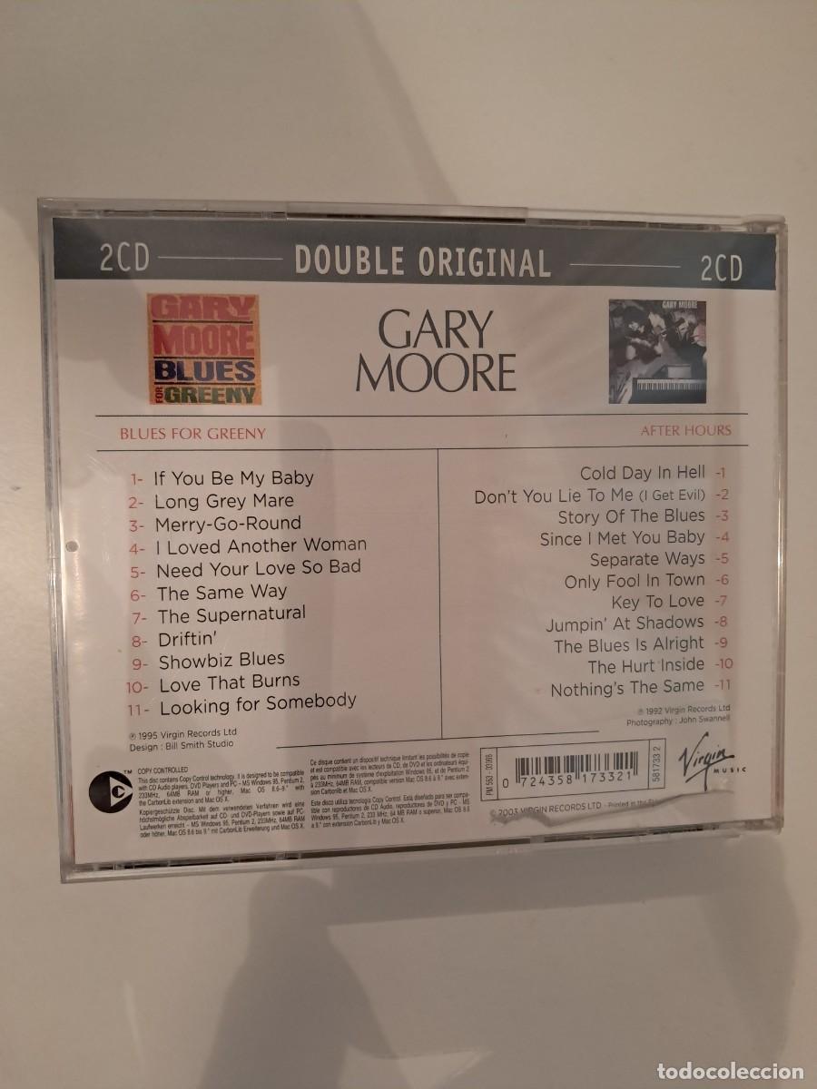 Discos de vinilo: Gary Moore , After Hours / Blues For Greeny , 2xCD .Impecable - Foto 2