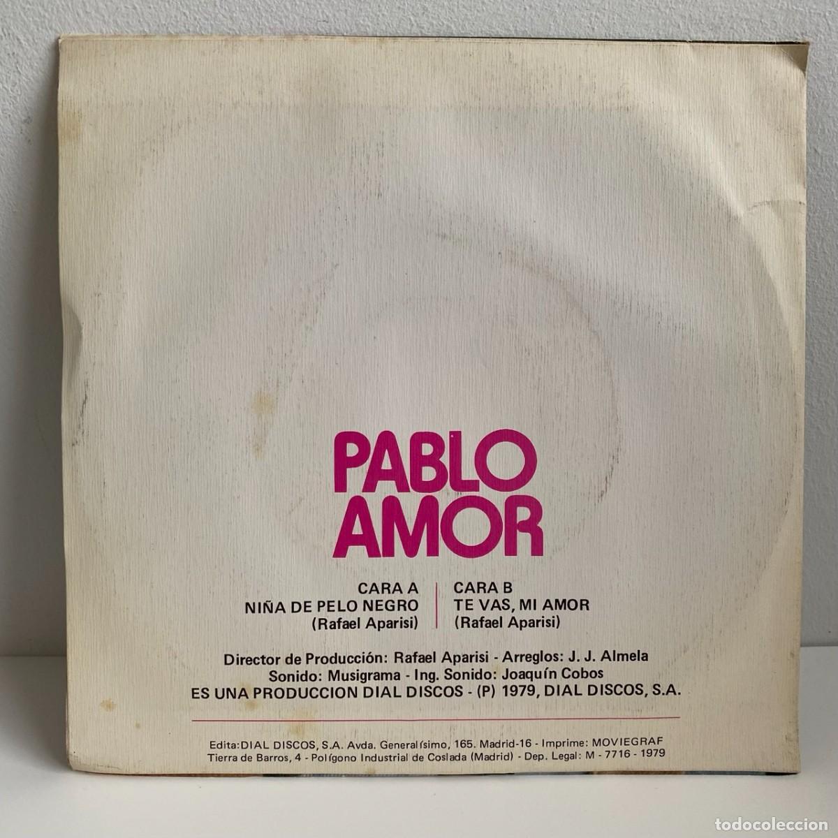 Discos de vinilo: Pablo Amor - Ni&ntilde;a De Pelo Largo (7, Single) - Foto 2