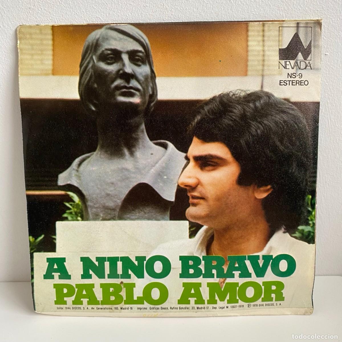 Discos de vinilo: Pablo Amor - A Nino Bravo (7, Single) - Foto 2