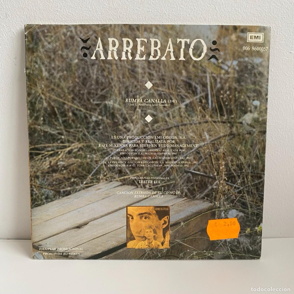 Discos de vinilo: Arrebato - Rumba Canalla (7, Promo, Gatefold) - Foto 2