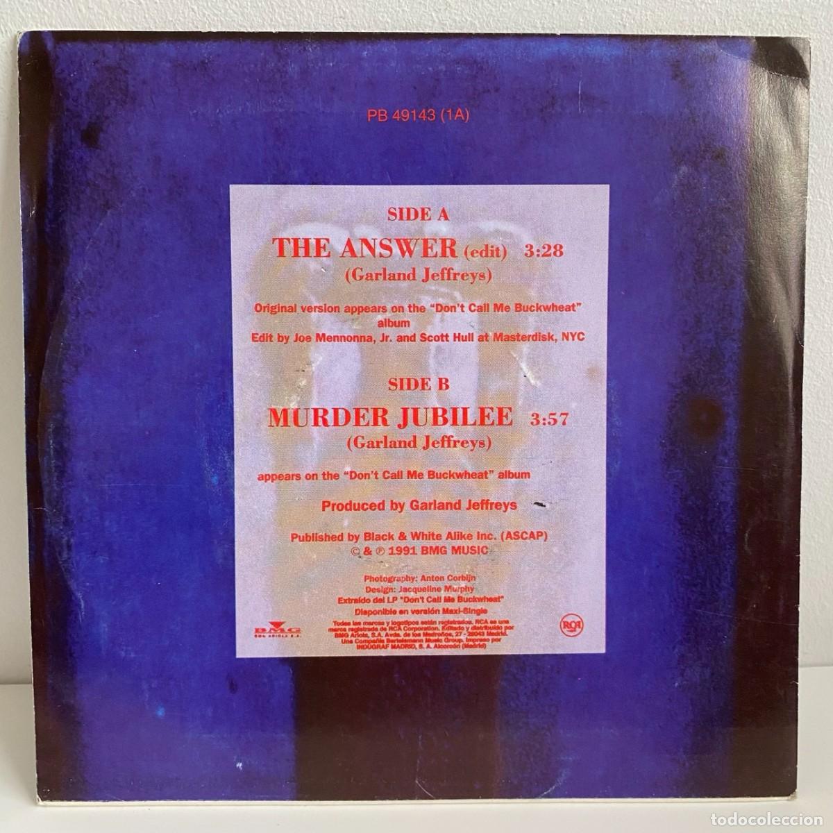 Discos de vinilo: Garland Jeffreys - The Answer (7, Single) - Foto 2
