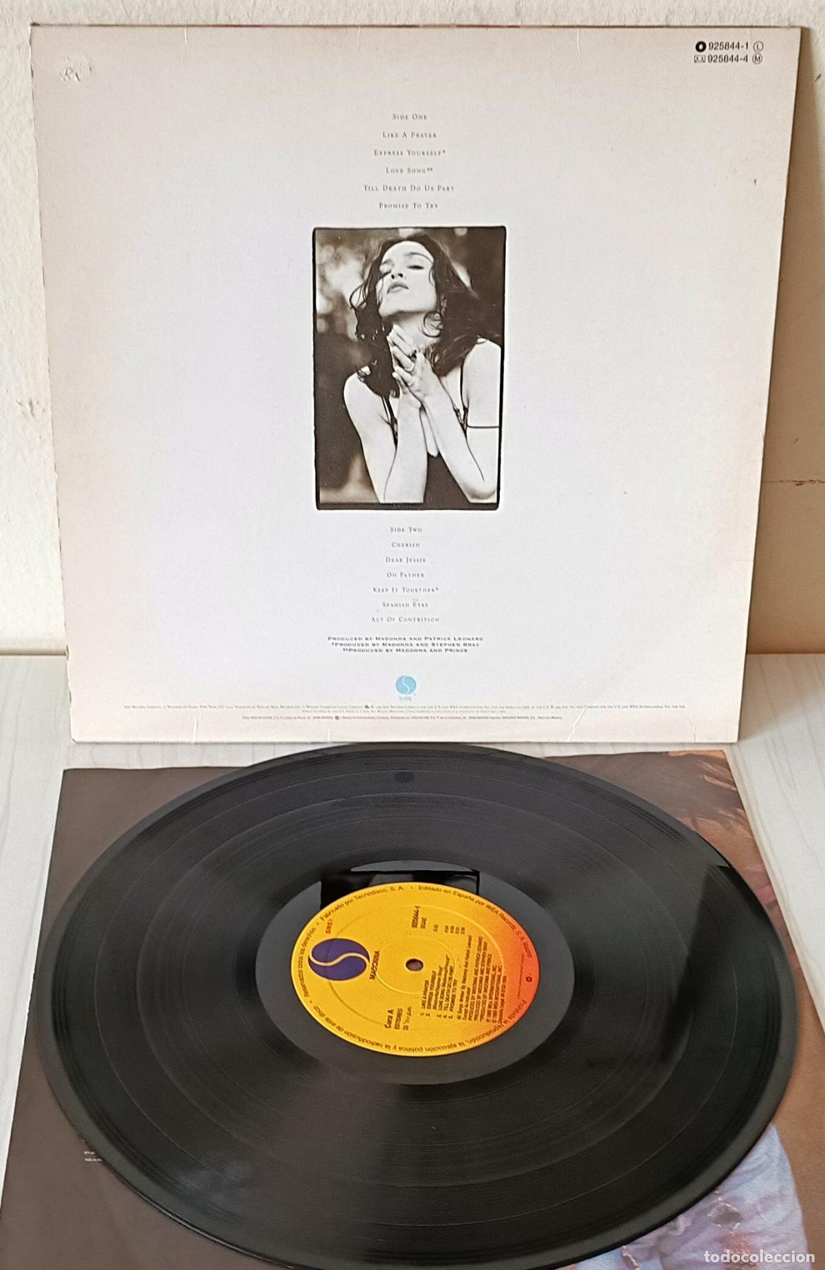Discos de vinilo: MADONNA - LIKE A PRAYER SIRE - 1989 - Foto 2
