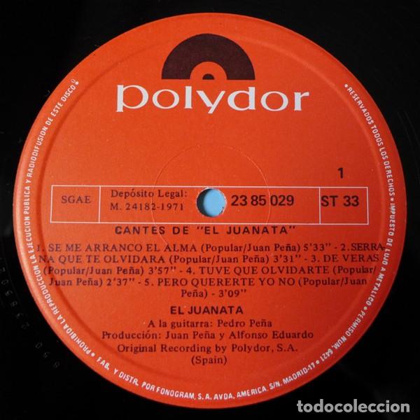 Discos de vinilo: El Juanata &ndash; Cantes De El Juanata - Foto 3