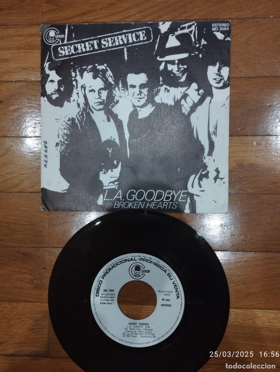 Discos de vinilo: SINGLE - SECRET SERVICE - L.A. GOODBYE - 1981 - Foto 1
