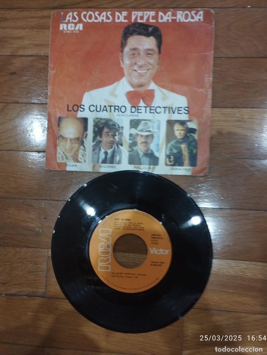 Discos de vinilo: SINGLE - PEPE DA ROSA - LOS CUATRO DETECTIVES - 1976 - Foto 1