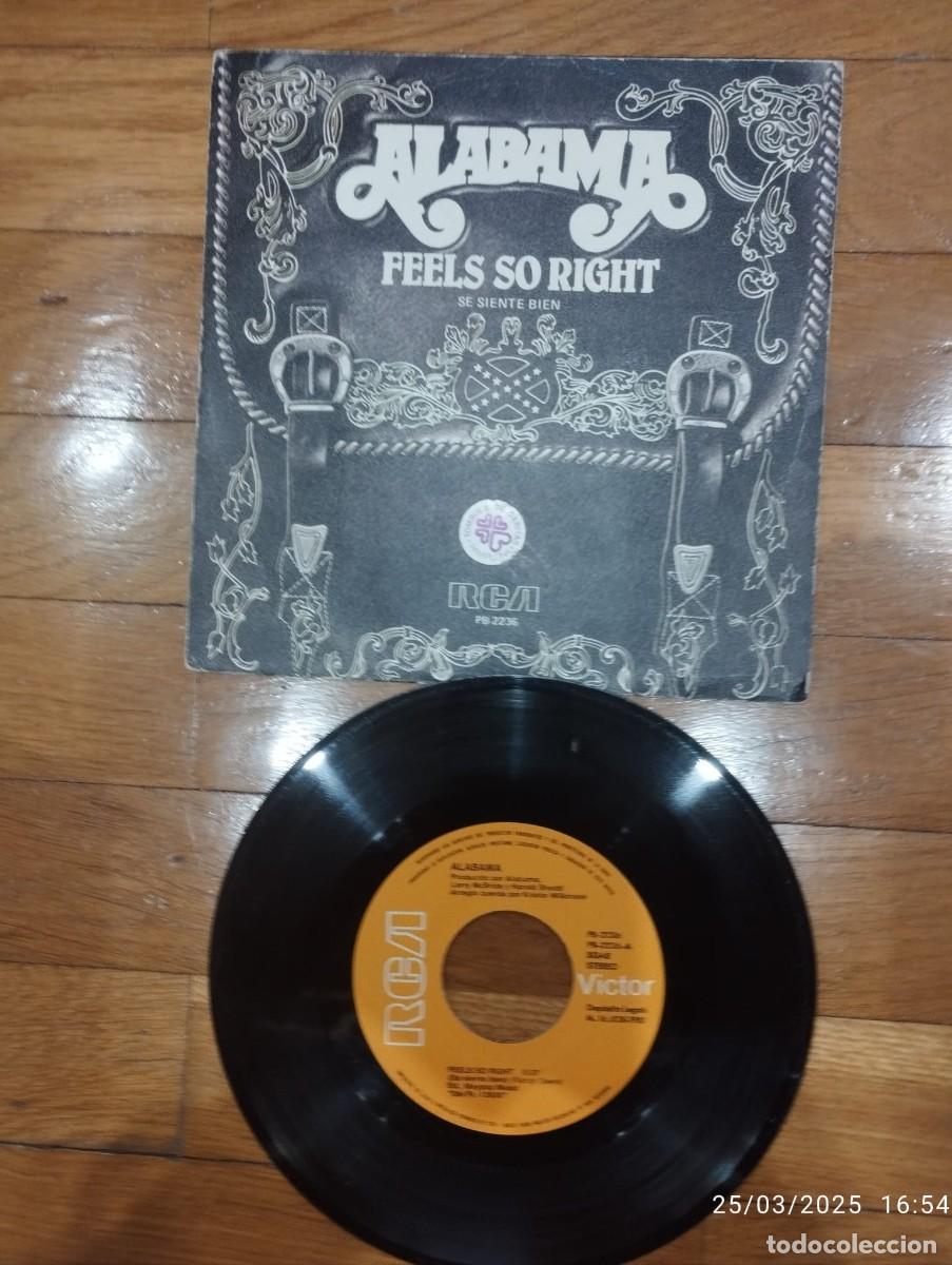 Discos de vinilo: SINGLE - ALBAMA - FEELS SO RIGHT - 1981 - Foto 1