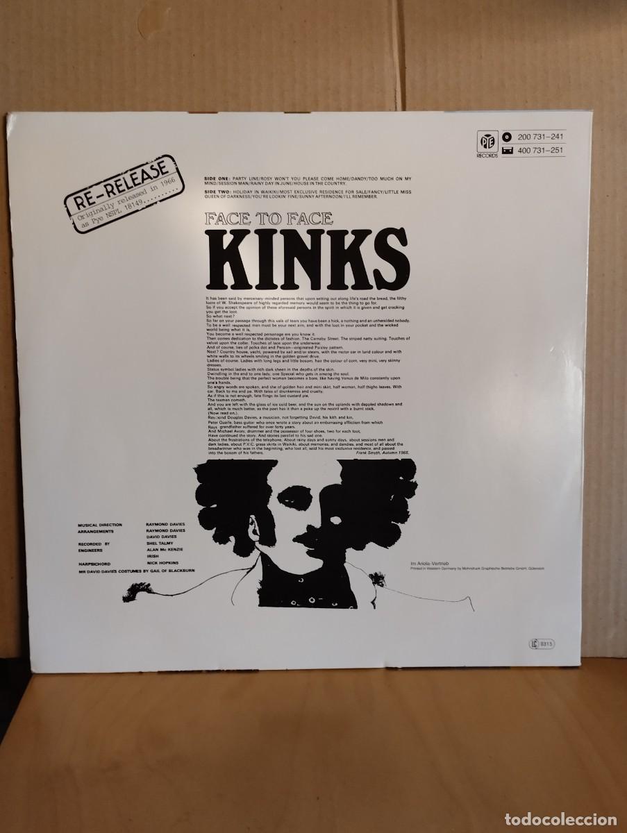 Discos de vinilo: THE KINKS ----- FACE TO FACE - Foto 2