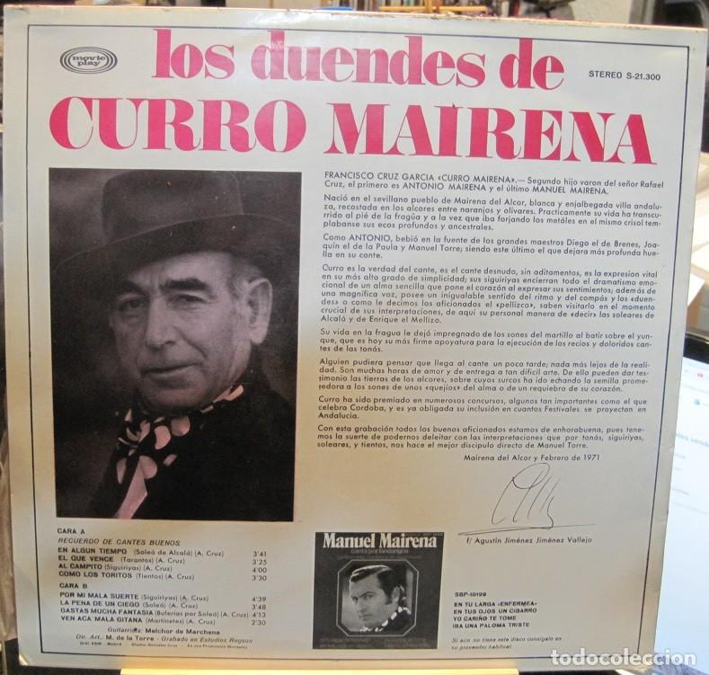 Discos de vinilo: los duendes de curro mairena - Foto 2