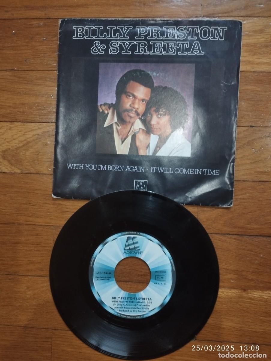 Discos de vinilo: SINGLE - BILLY PRESTON & SYREETA - WITH YOU BORN AGAIN - 1981 - Foto 1