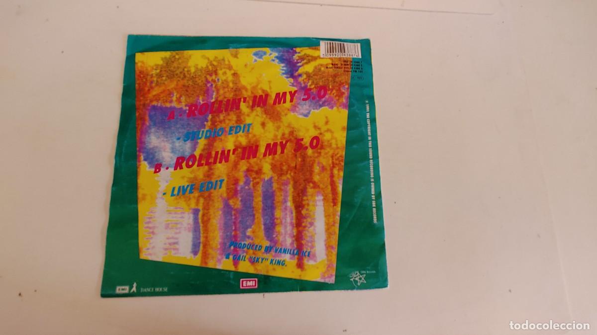 Discos de vinilo: VAINILLA ICE-SINGLE ROLLIN EN MY 5.0 - Foto 2